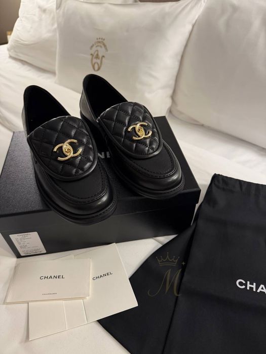 Лофери Chanel 40 розмір чорні