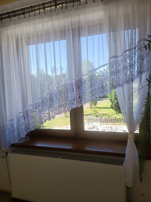 Gipiurowa  firanka , duża gipiura