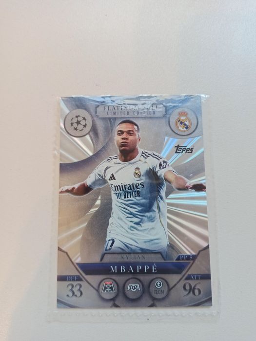 Karta toops Platinum pull limited edition Mbappé