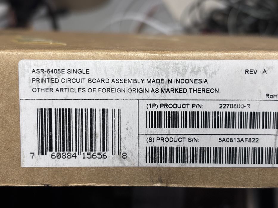 Controladora RAID ADAPTEC ASR-6405E