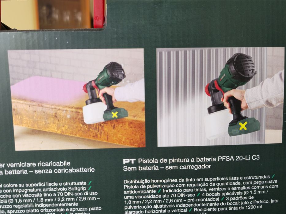 Pestola de pintura 20v parkside