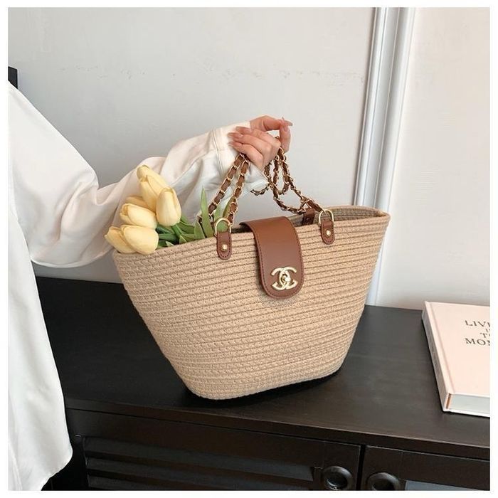 Пляжная сумка Chanel raffia в наличии