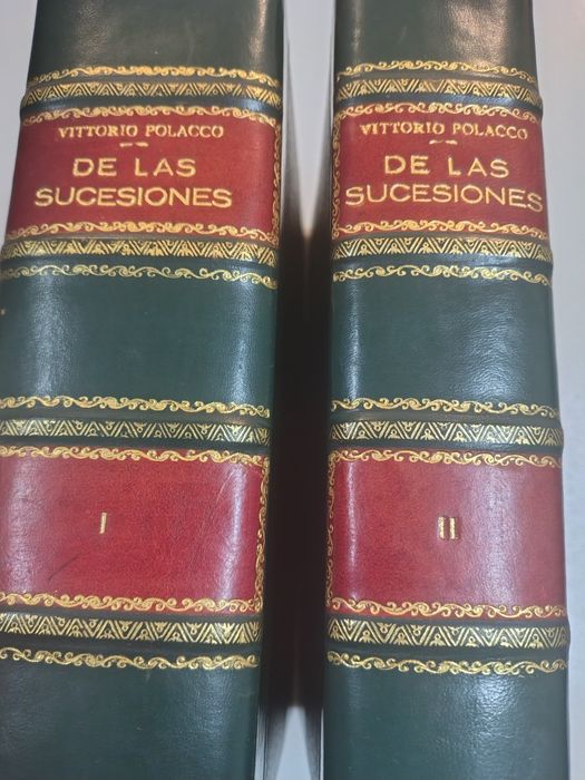 2 Volumes: De las Sucesiones, de Vittorio Polacco