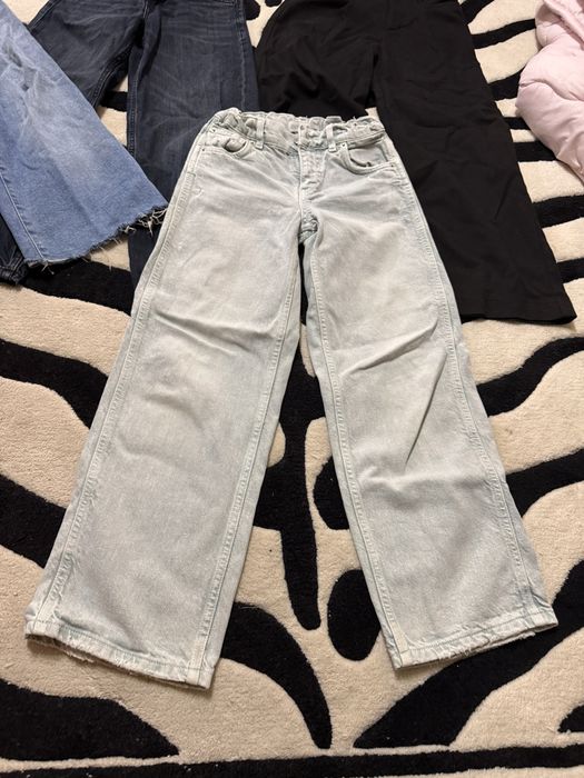 Джинси на дівчинку zara wide leg mom 134