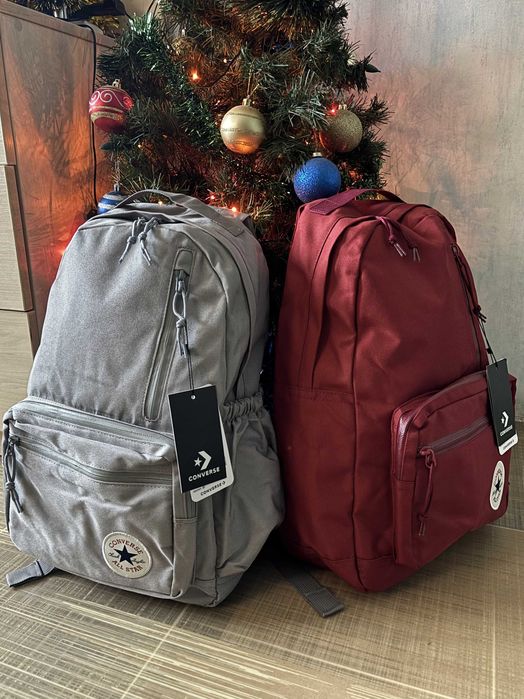 Рюкзак Converse Конверс червоний / сірий