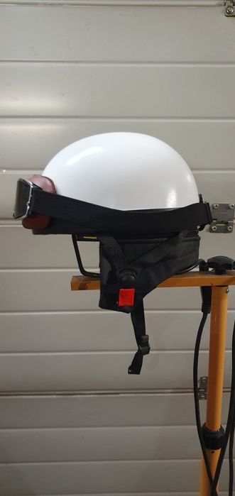 Kask orzeszek prl gogle