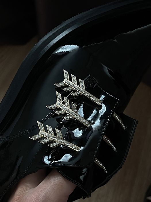 Туфлі лакові Туфли ботинки (кожа)