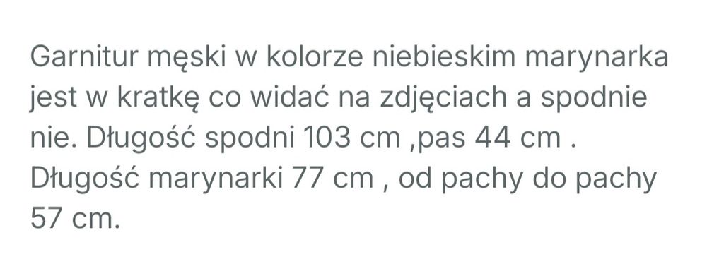 Garnitur męski Garnitex