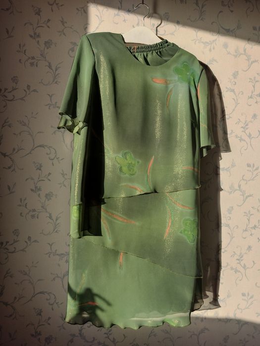 Zestaw, spódnica i bluzka, wieczorowa, bal, wesele, komplet, zielony,