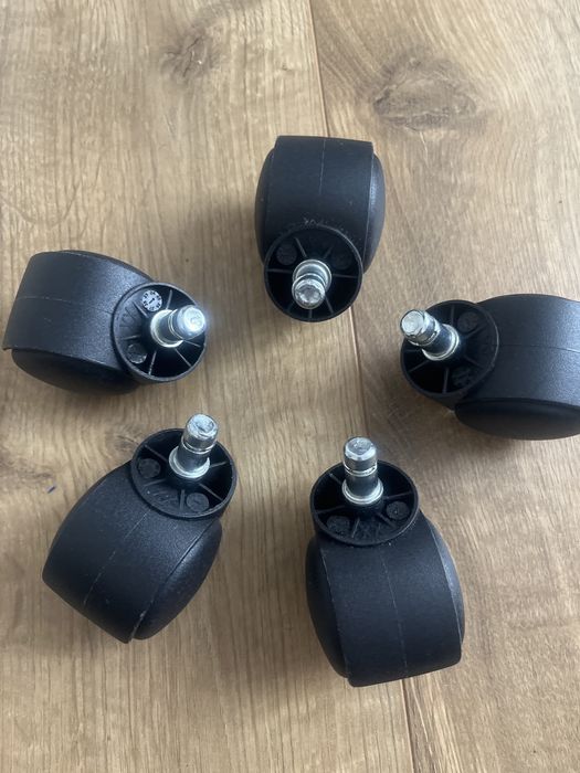 Kółka obrotowe do fotela biurowego 5 sztuk