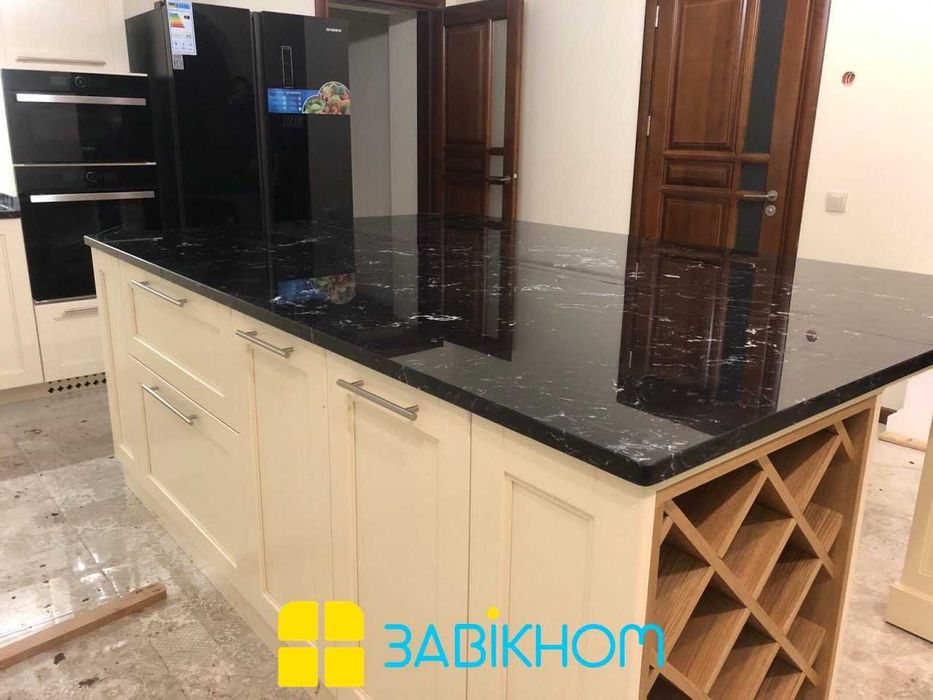 Підвіконня, мармур, граніт, штучний камінь, кварцит, Агломармур,дерево