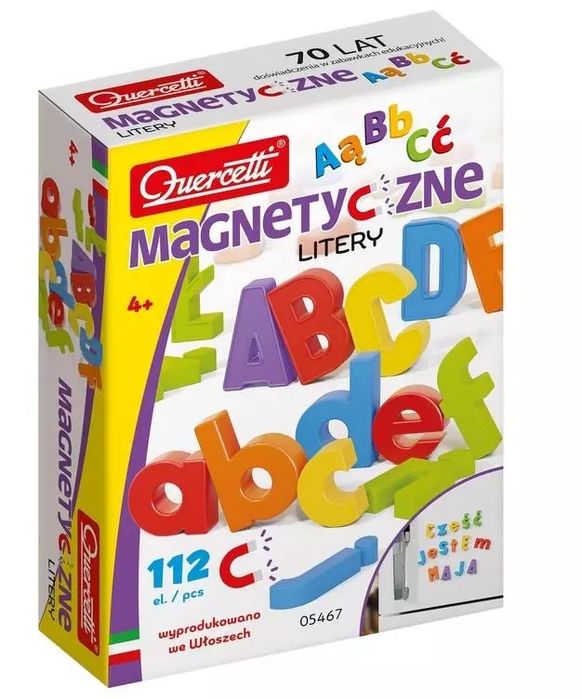 Magnetyczne litery. Quercetti