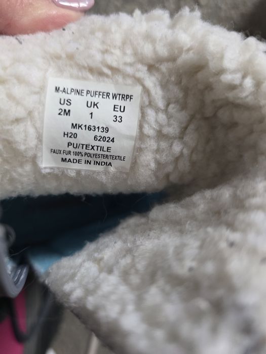 Buty zimowe unisex rozm 33 stan dobry