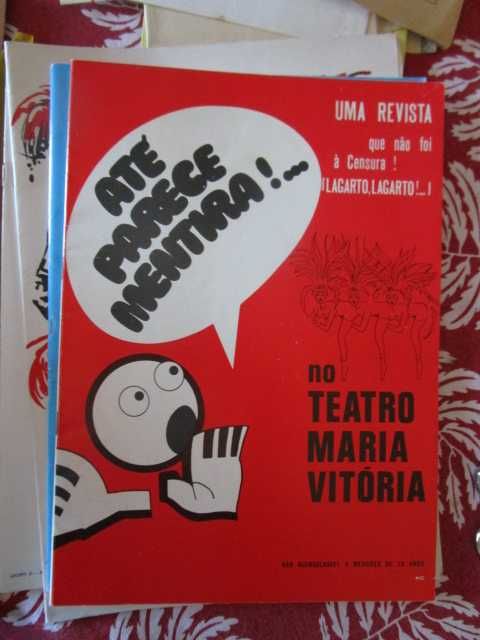 programas antigos de Teatro de Revista