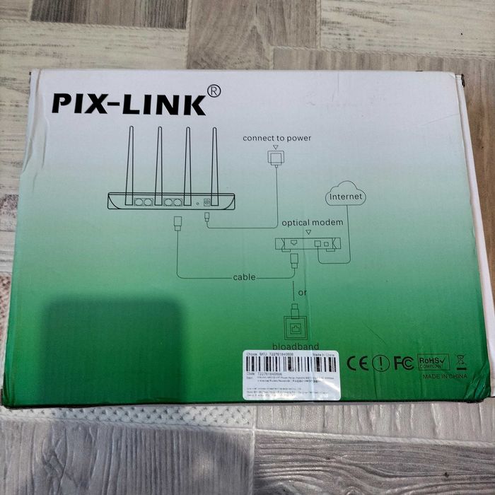 Wi fi роутер PIX-LINK LV-WR21Q Маршрутизатор (состояние нового - ещё в плёнке)
