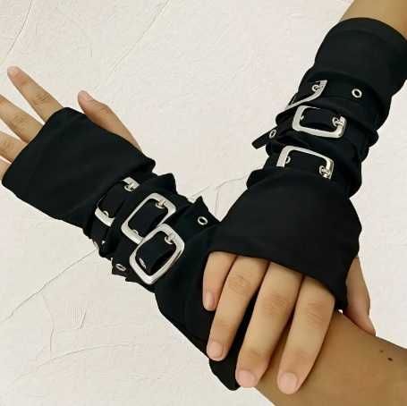 Rękawiczki bez palców mitenki Punk gothic Nowe