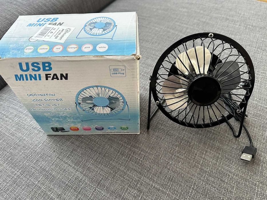 Wentylator biurkowy USB Mini Fan czarny