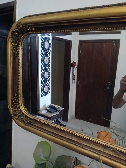 2 espelhos antigos para decoração de parede