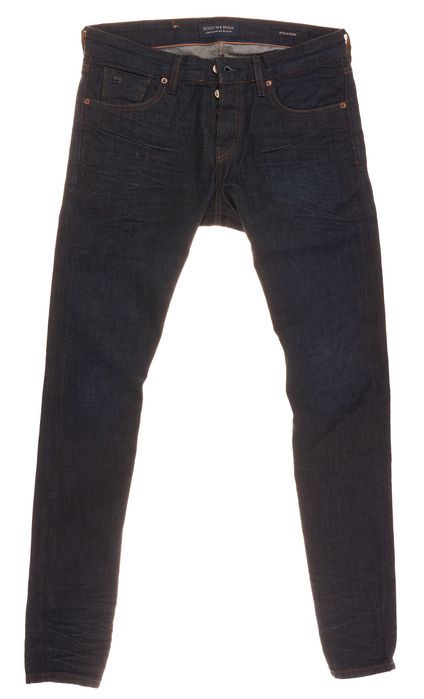 Spodnie Scotch & Soda Ralston Dark Blue W31 L32 Męskie Jeans Button