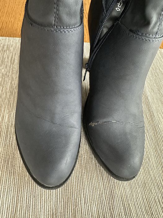 Kozaki 40 Jenny muszkiekterki za kolano obcas 8 cm