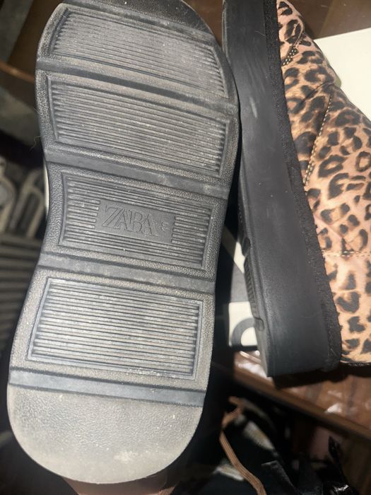 Леопардові сапоги Zara жіночі стильні та зручні