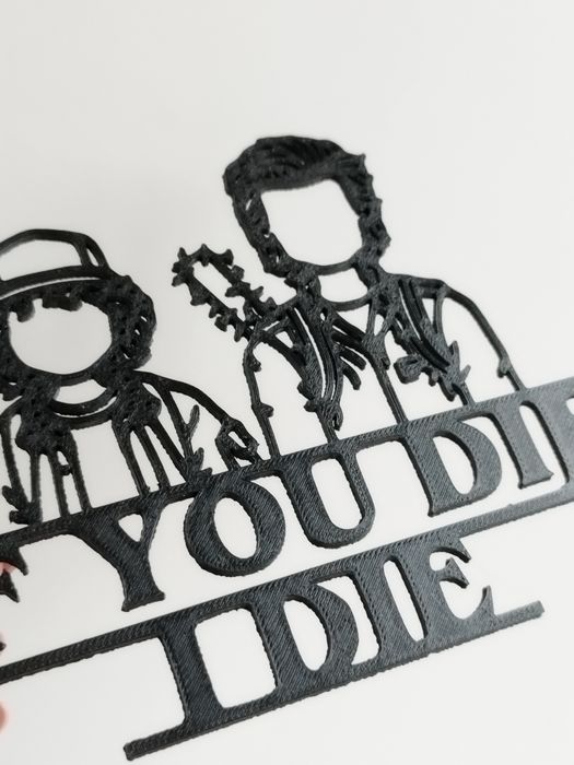 Декоративна табличка "If You Die I Die" Стів і Дастін