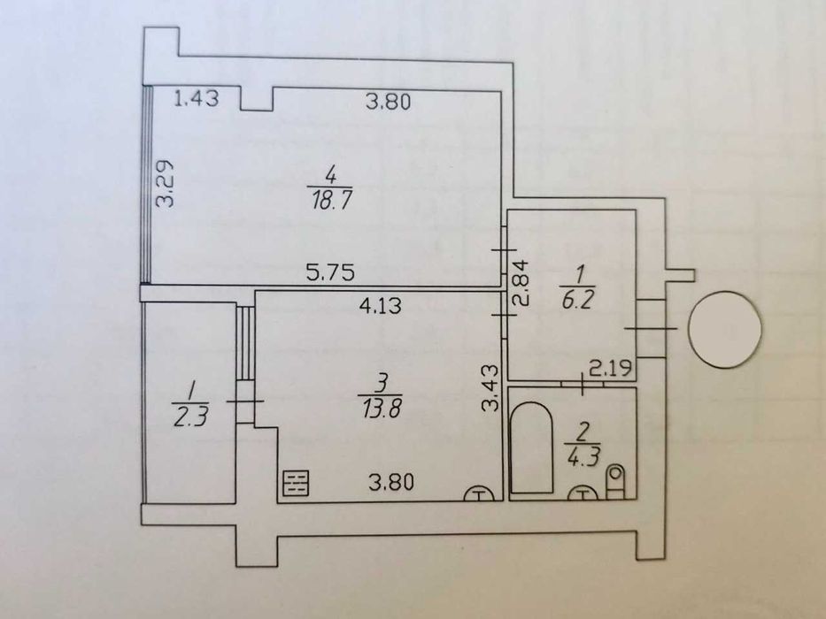 ПРОДАЖ видової 1-кімнатної квартири (45,3 м2) по вул. Незалежності, 21 (Іпотека/Сертифікат)