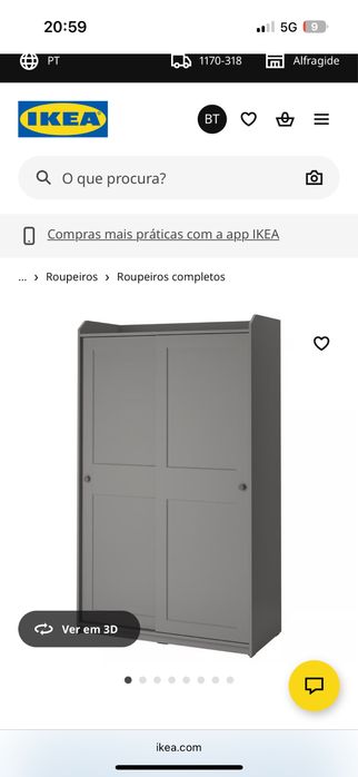 Roupeiro ikea hauga