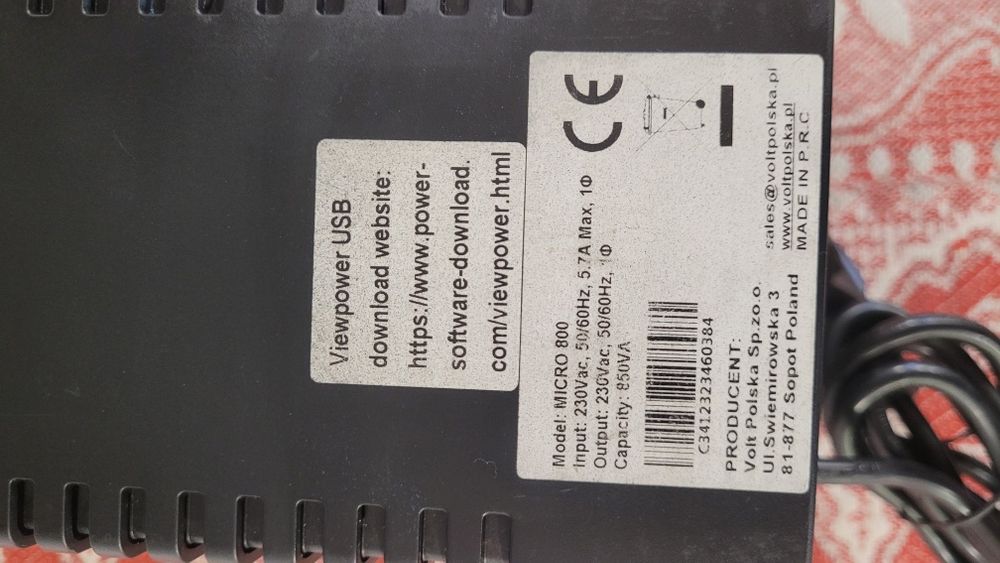 Безперебійник UPS  VOLT POLSKA (з аккумулятором)