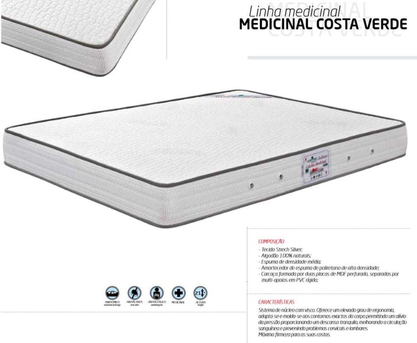 Colchões de Casal - Viscoelástico, Molas Ensacadas todas as medidas.