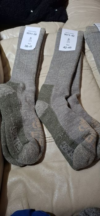 Zimowe długie skarpety wełniane r 38- 41 2 pary