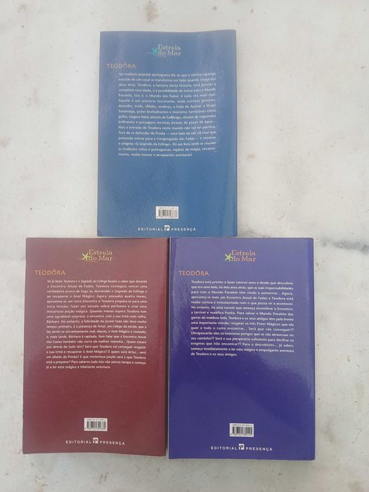 Livros Teodora e a poção secreta+O segredo da esfinge+3 potes mágicos