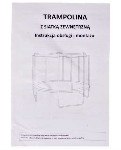 OGRODOWA TRAMPOLINA z Drabinką Wysoka Jakość