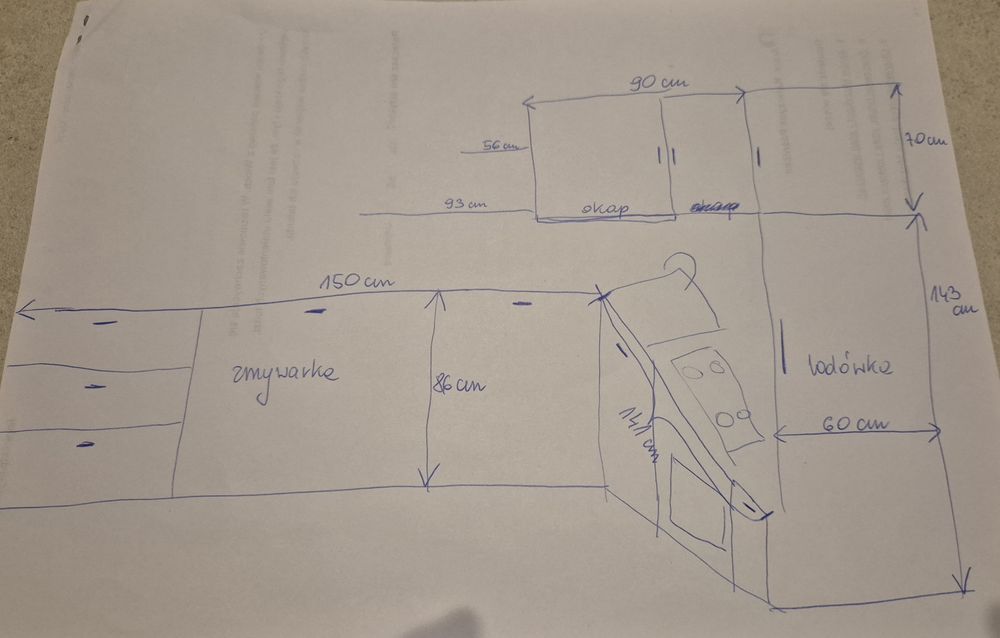 Meble kuchenne ze sprzętem