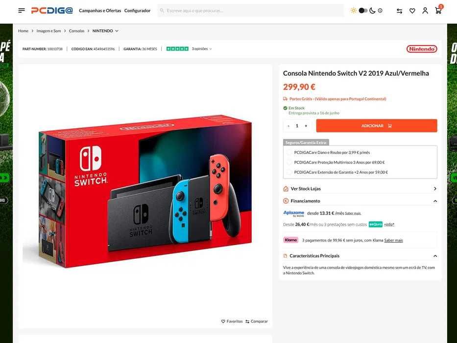 Consola Nintendo Switch V2