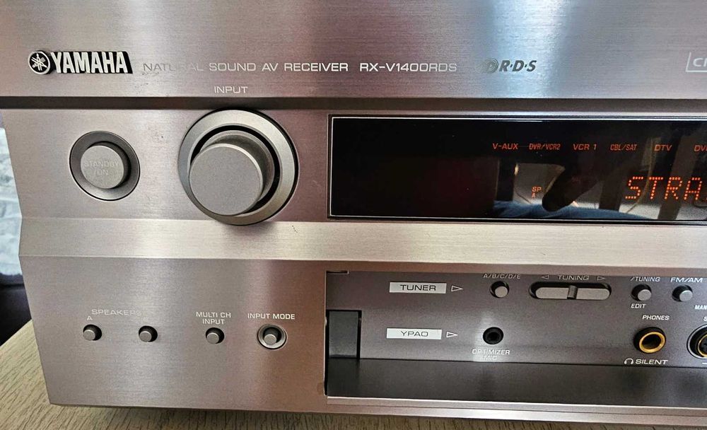 Amplituner Yamaha RX-V1400 + pilot, instrukcja, mikrofon kalibracyjny.