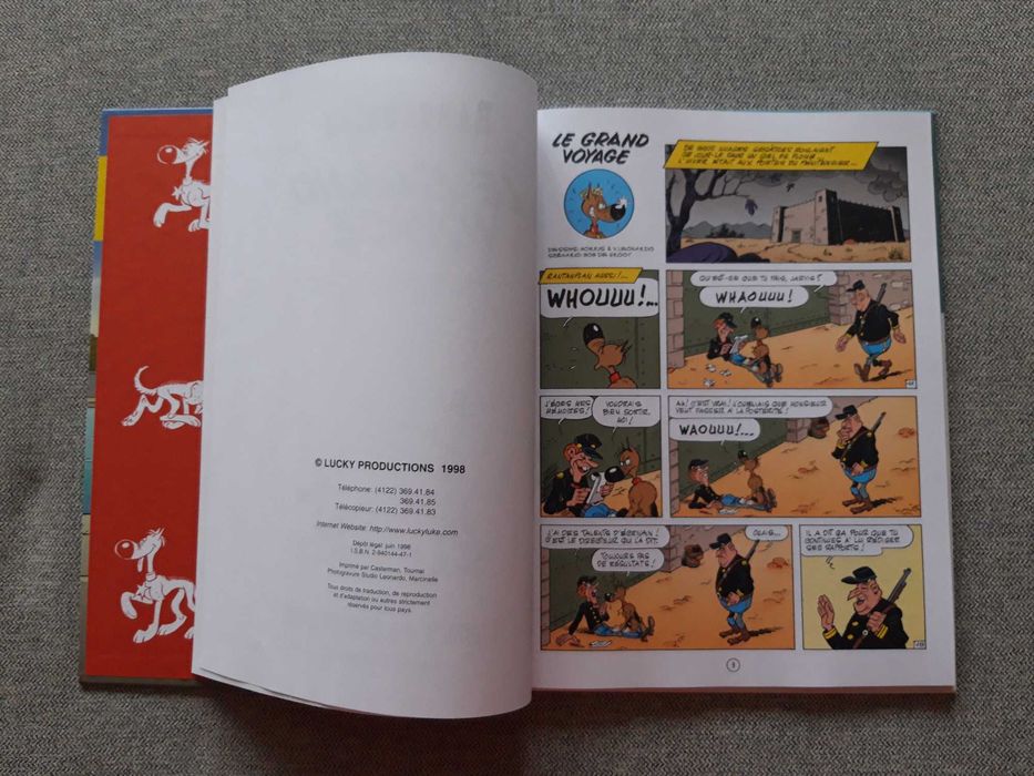BD Lucky Luke/Rantanplan "Le grand Voyage"