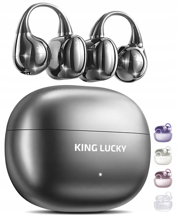 outlet słuchawki bezprzewodowe klipsy king lucky gen 3 bt 6.0 50h czarny