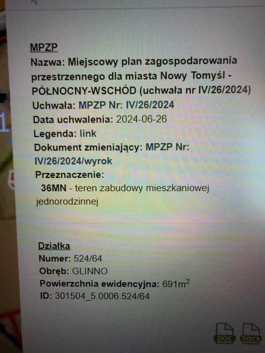 Sprzedam działkę budowlaną blisko centrum w Nowym Tomyślu - Widok 4