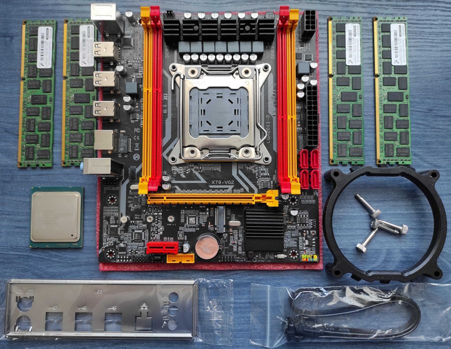 Комплект Kllisre X79 & Xeon E5-2650v2, 2670v2, 2680v2  & 16Gb