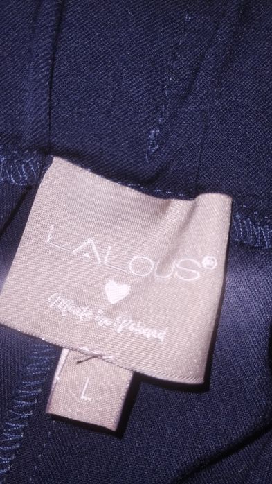 Lalous granatowe spodnie r.40 L