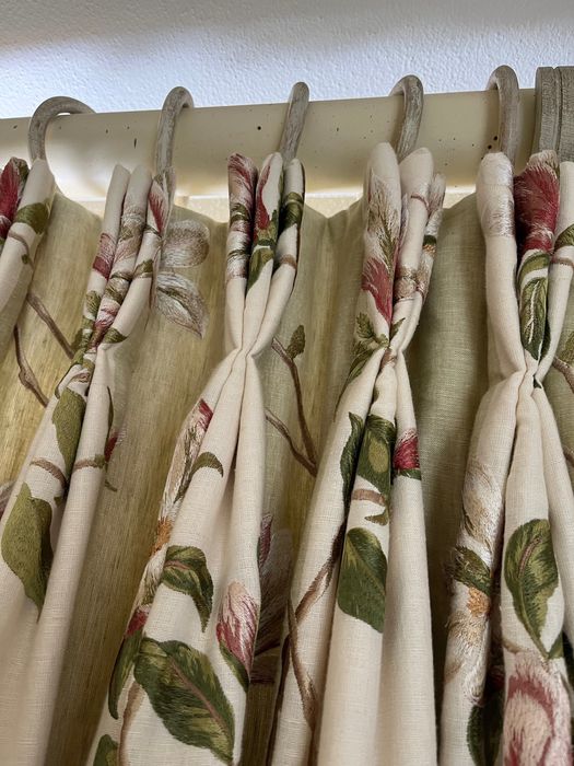 Embroided Silk Curtains