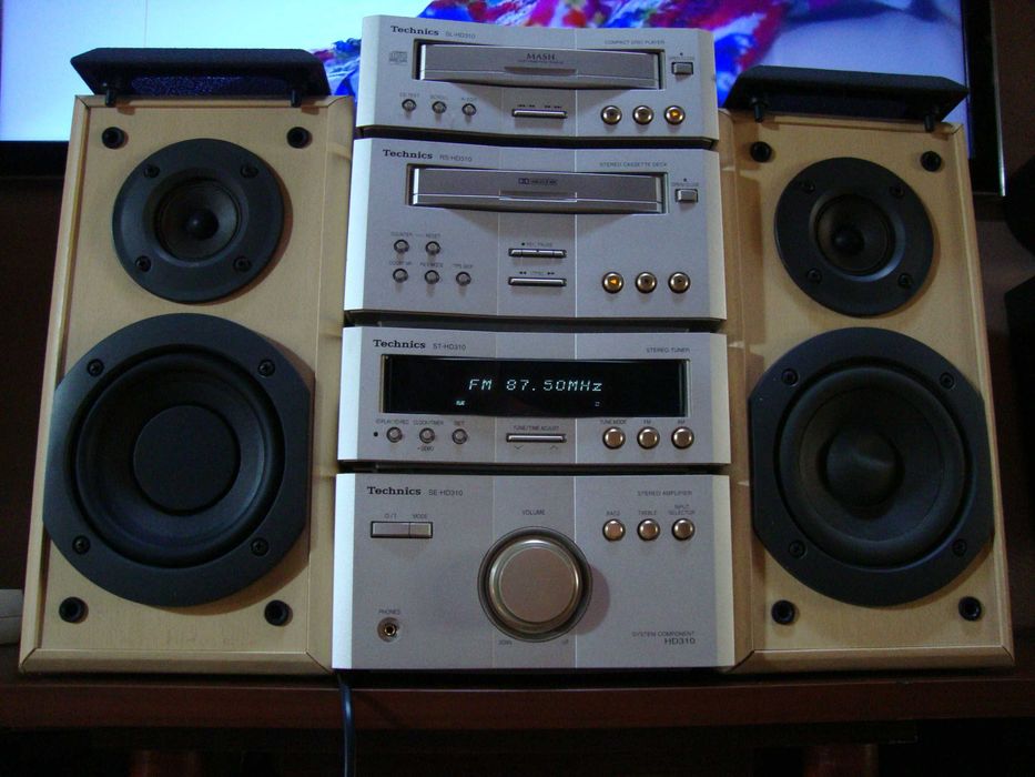Rarytas! Technics mini-wieża_Sprawna i Piękna _ Kolumny+pilot