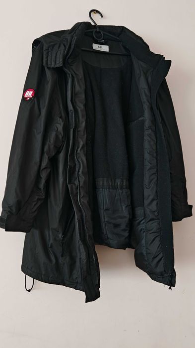 Куртка Bonprix чоловіча великого розміру на флісі з капюшоном