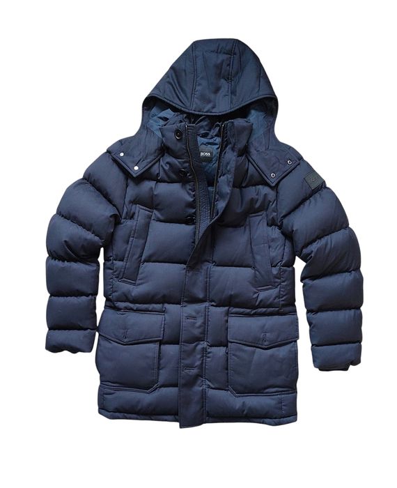 Hugo Boss x Guabello nowa kurtka/płaszcz puchowa męska r. 48/M