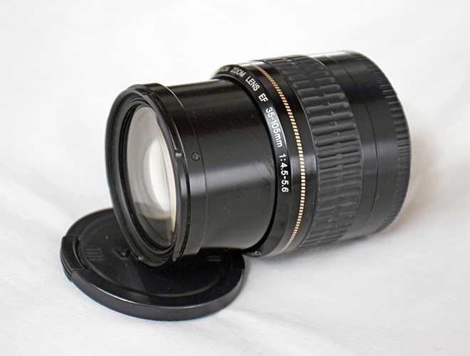 Objetiva Canon EF 35-105mm 1:4.5-5.6 (p/reparo ou peças)