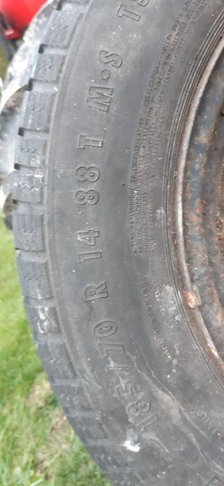 Kolo zapas przyczepka 185/70/14 m+s continental