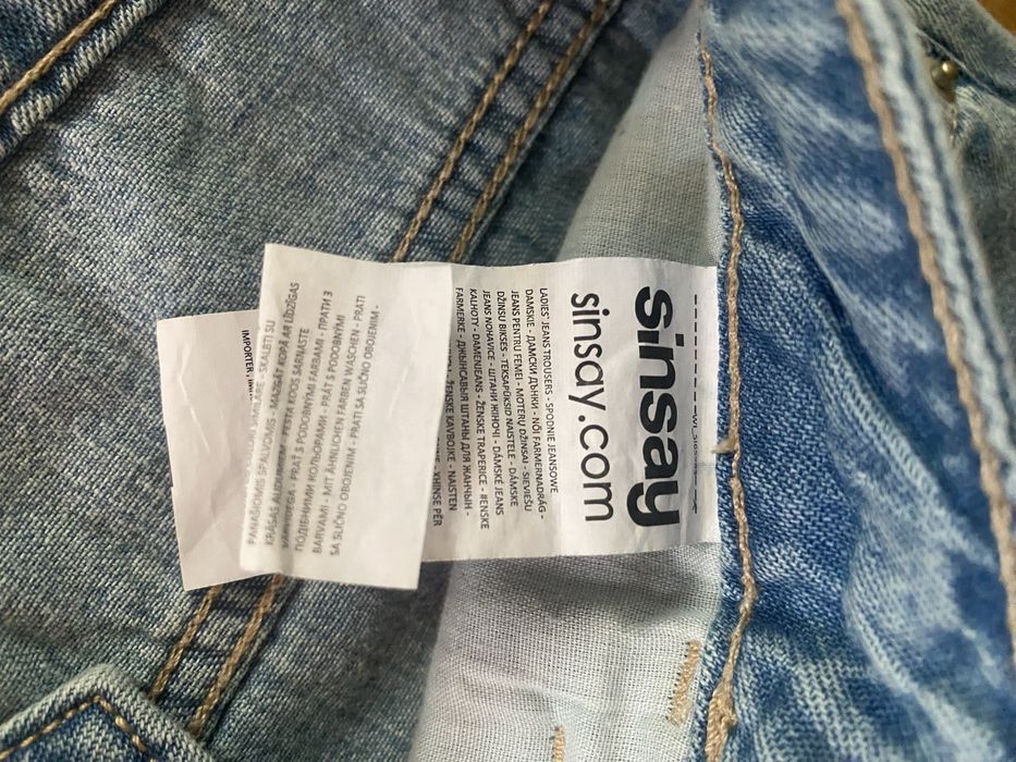 Szerokie spodnie jeansowe Sinsay 36