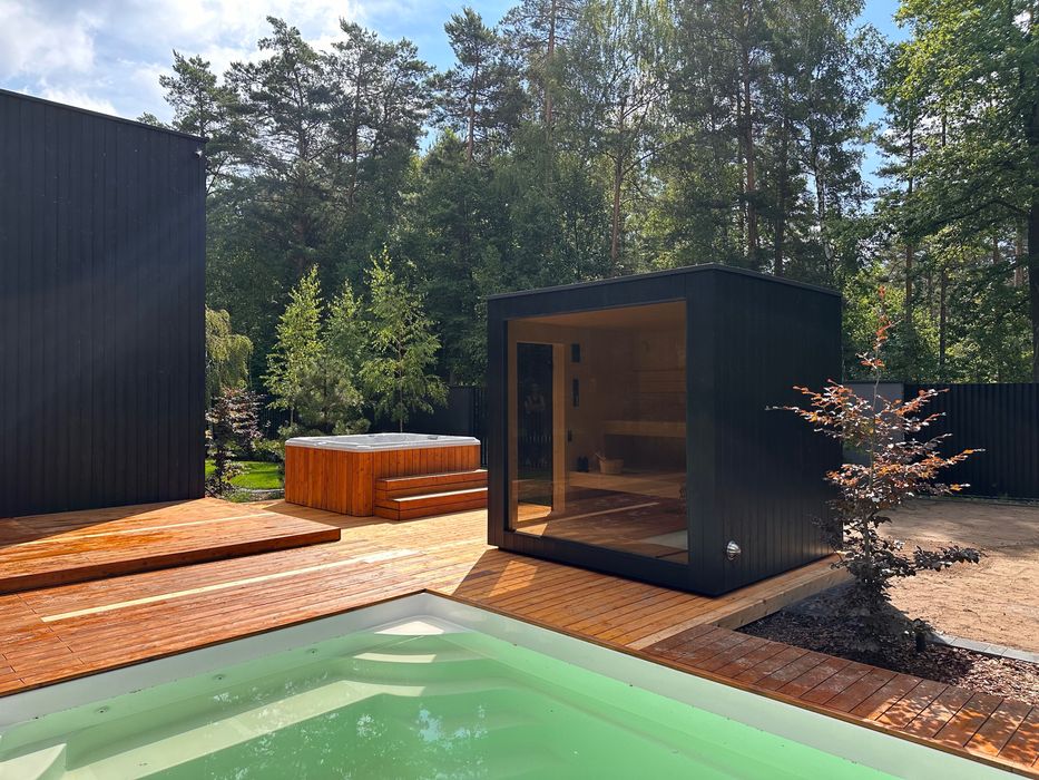 Sauna ogrodowa sauna zewnętrzna 255cm x 240