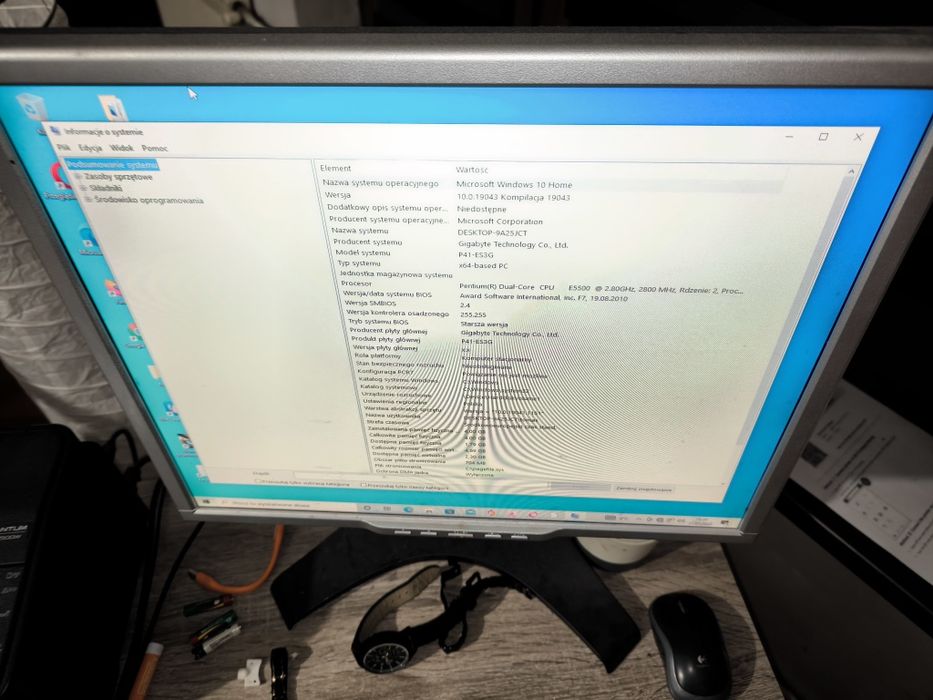 Zestaw .komputer stacjonarny monitor 19lcd